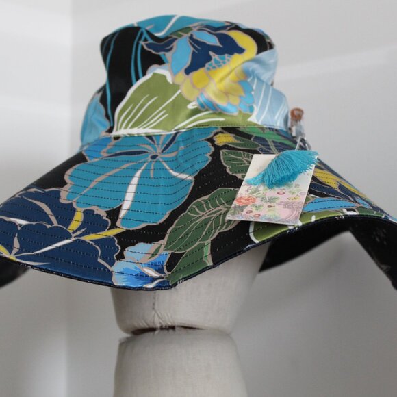 NWT Johnny Was Biya JWLA 3J Workshop Reversible Beach Hat Zolita One Size - Picture 7 of 13